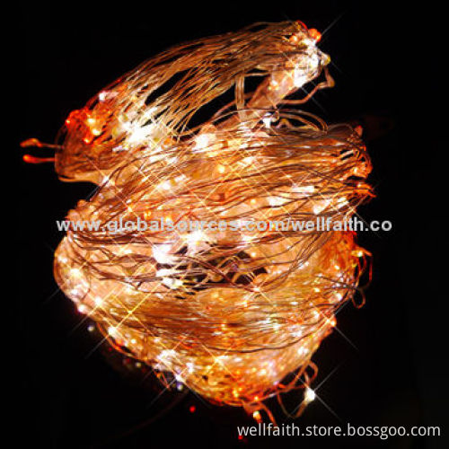 Outdoor LED globe string lights with green color for Christmas, LED string lights with 24V voltage